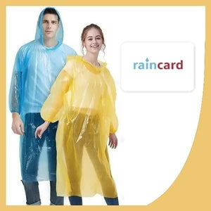 FULLY Reusable Wallet Rain Card Rain Coat for Adults (Set of 5)