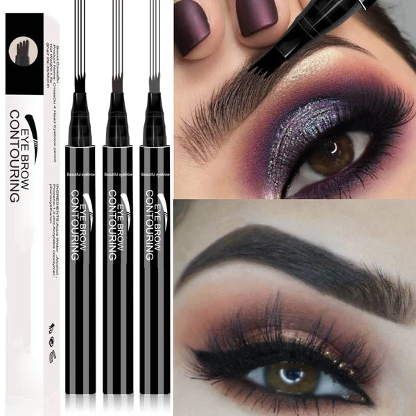 Original 4 Point Waterproof Eyebrow Pen (Black Colour)